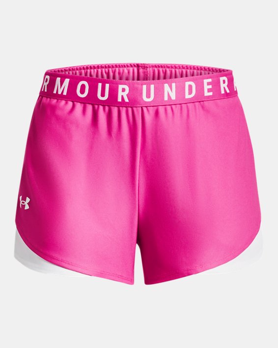 Women's UA Play Up 3.0 Shorts, Pink, pdpMainDesktop image number 4
